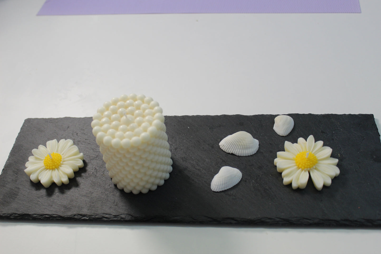 Bubble-Kerze „Perlenzauber“ – Minimalistisch & Elegant