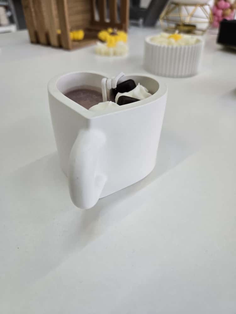 Herz-Espresso – Kerze mit Kaffeeduft